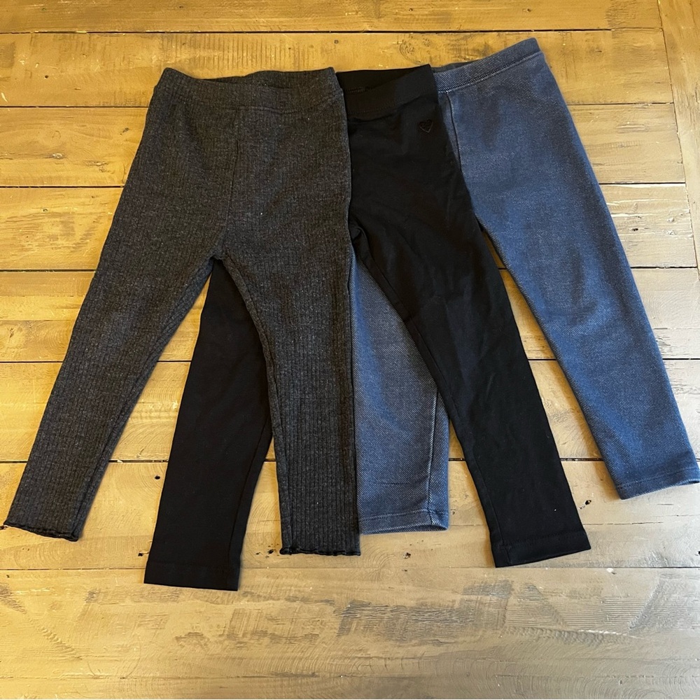 2T leggings 3 pairs